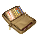 Outdoor Travel Passport Wallet 6 Inch Mobile Phone Bag(Wolf Brown)