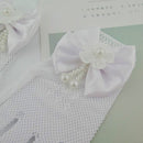 Thin Flower Girls Wedding Gloves Mesh Bow-knot Gloves, One Pair, Size:4-15 Years Old(White)