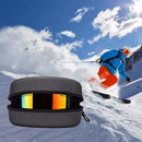 KUFUN Ski Goggles Glasses Case Thickening Large Waterproof Pressure Glasses Case(Black)