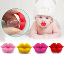 3 PCS Newborn Pacifier Red Lips Dummy Pacifiers Funny Silicone Baby Nipples Teether Soothers Pacifier(Hot Pink)
