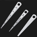 6 PCS / Set Stainless Steel Weld Inspection Ruler Tapered Gap Ruler Laser Scale Aperture Gauge Feeler Ruler