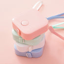 2 PCS 1.5M Mini Cute Portable Leather Measuring Tape(Random Color Delivery)