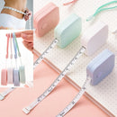 2 PCS 1.5M Mini Cute Portable Leather Measuring Tape(Random Color Delivery)