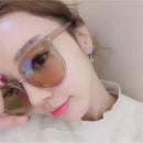 Sunglasses Retro Street Fashion Sun Glasses(Green Frame+Gray)
