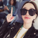 Sunglasses Retro Street Fashion Sun Glasses(Green Frame+Gray)
