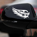 5 PCS Guardian Angel Wings Lovely Reflective Car Stickers Fashion Car Rearview Mirror For Strip Subsection, Color Name:White