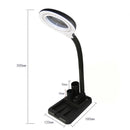 5X-10X Desktop A808LED Magnifying Glass Desk Lamp Welding Illuminator, Plug Type: US Plug