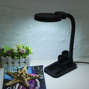 5X-10X Desktop A808LED Magnifying Glass Desk Lamp Welding Illuminator, Plug Type: US Plug