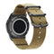 Washable Nylon Canvas Watchband, Band Width:22mm(Khaki with Black Ring Buckle)