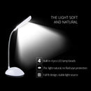 2 PCS Flexible Adjustable Portable Bedroom Reading Desk Lamp LED Night Light for Children(White)