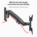 F450 Aluminum Spring Wall Mount Monitor Holder Arm for 27-45 inch LCD LED TV, Load: 3-13kg(Silver)