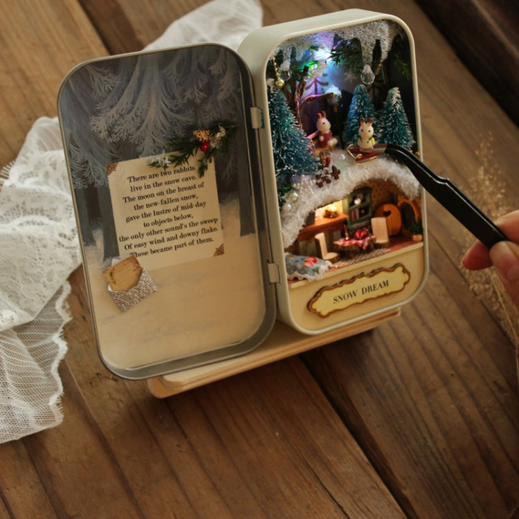 DIY Box Theater Nostalgic Theme Miniature Scene Wooden Puzzle Toy Doll House(Q002)