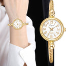 Lvpai Ladies Retro Round Large Dial Alloy Twisted Thin Chain Watch(P432 Black)