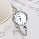 Lvpai Ladies Retro Round Large Dial Alloy Twisted Thin Chain Watch(P432White)