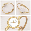 Lvpai Ladies Retro Round Large Dial Alloy Twisted Thin Chain Watch(P432White)