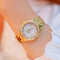 BS bee sister FA1258 Women Round Case Diamond Alloy Strap Watch(Interval Gold)