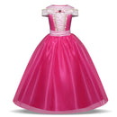 Girls Dress Halloween Cosplay Sleeping Beauty Princess Dresses Christmas Costume Party Children Kids Clothing, Size:140cm(Pink)
