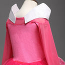 Girls Dress Halloween Cosplay Sleeping Beauty Princess Dresses Christmas Costume Party Children Kids Clothing, Size:140cm(Pink)