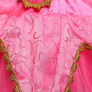 Girls Dress Halloween Cosplay Sleeping Beauty Princess Dresses Christmas Costume Party Children Kids Clothing, Size:140cm(Pink)