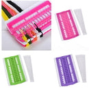 Cross Stitch Embroidery Special Tool 30 Hole Cable Arranger Threader Needle Box Pin Winder(Purple)