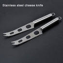 Stainless Steel Cheese Knife With Fork Tip Cheese Butter Knife Slicer Butter Pizza Cutter