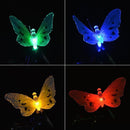Solar Powered Butterfly Fiber Optic Fairy String Waterproof Christmas Outdoor Garden Holiday Lights, Size:4m 12LEDs