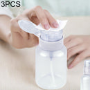 3PCS/Set 200ml Push Down Empty Pump Dispenser Clear Bottle Makeup Container PP Press Bottle