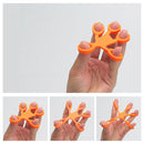 Humanoid Silicone Finger Puller Finger Force Wrist Exercise Pull Ring(Green)