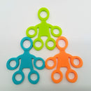 Humanoid Silicone Finger Puller Finger Force Wrist Exercise Pull Ring(Green)