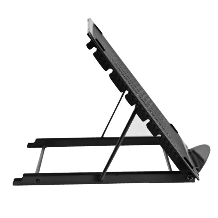 Portable Desktop Folding Cooling Metal Mesh Adjustable Ventilated Holder(Pink)