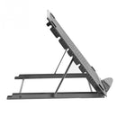 Portable Desktop Folding Cooling Metal Mesh Adjustable Ventilated Holder(Silver Gray)