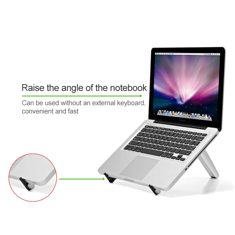 Tablet PC Laptop Desktop Bracket Cooling Triangle Bracket(Black)