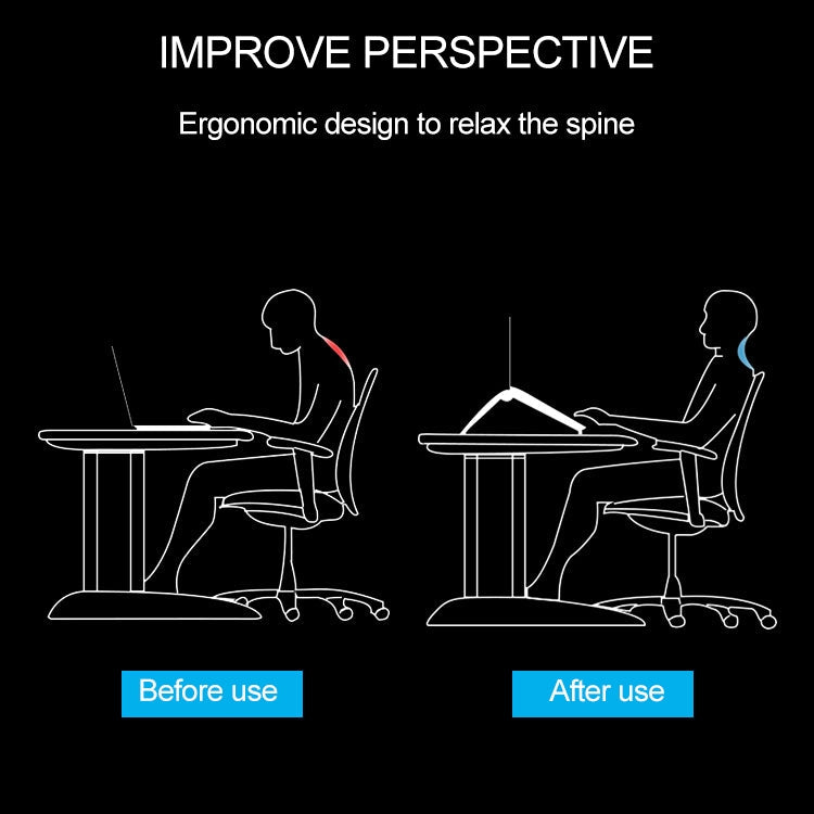 Tablet PC Laptop Desktop Bracket Cooling Triangle Bracket(White)