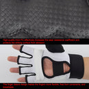 Half Fingers Adults Sandbag Training Boxing Gloves PU Leather Fitness Sparring Taekwondo Gloves, SIZE:M