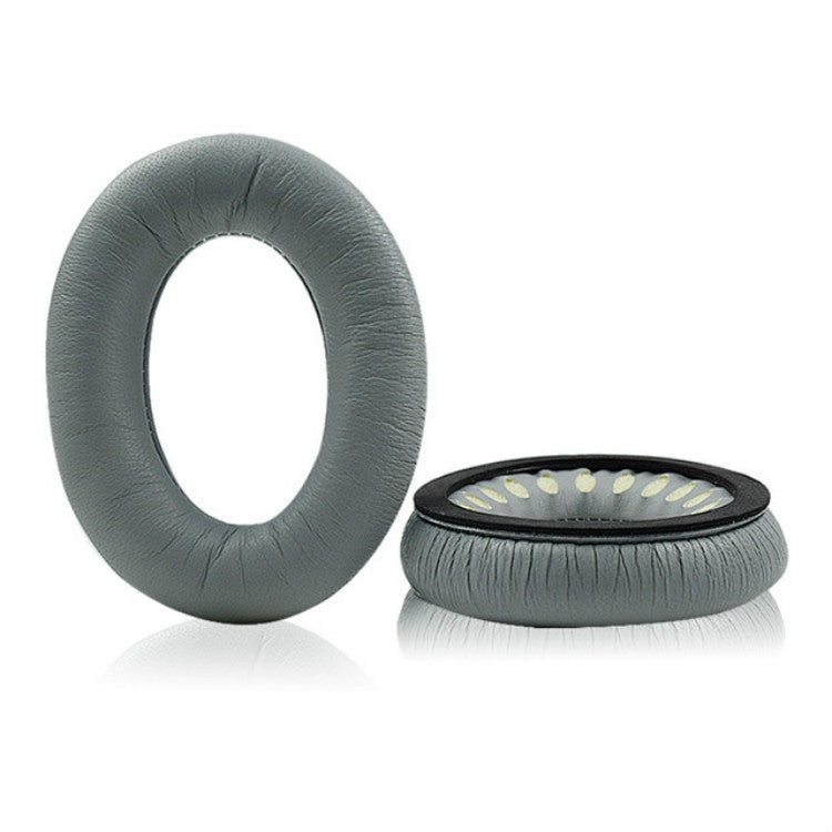 2 PCS For BOSE QC15 / QC25 / QC35 Lambskin Leather Earphone Cover Earmuffs(Black)