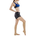 Unisex Shaping Elastic Socks Secondary Tube Decompression Varicose Stockings, Size:S(Black Color - Open Toe)