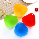 3 PCS Silicone Egg Cooker Egg Bracket Kitchen Tools Pancake Cookware Bakeware Steam Eggs Plate Tray Green