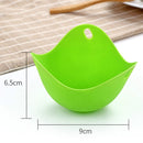 3 PCS Silicone Egg Cooker Egg Bracket Kitchen Tools Pancake Cookware Bakeware Steam Eggs Plate Tray Green