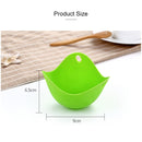 3 PCS Silicone Egg Cooker Egg Bracket Kitchen Tools Pancake Cookware Bakeware Steam Eggs Plate Tray Yellow