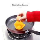 3 PCS Silicone Egg Cooker Egg Bracket Kitchen Tools Pancake Cookware Bakeware Steam Eggs Plate Tray Yellow