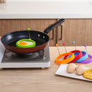 DIY Breakfast Round Silicone Egg Ring Fried Egg Mould Pancake Ring Non-stick Kitchen Cooking Mould(Blue)