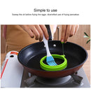 DIY Breakfast Round Silicone Egg Ring Fried Egg Mould Pancake Ring Non-stick Kitchen Cooking Mould(Orange)