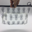 5 PCS Fashion Travel Women Clear Transparent Cosmetic Bag Small Large PVC Necessary Makeup Bag Case Bath Wash Organizer Set(Coconut Tree (23 * 16.5cm))