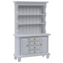 1/12 Dollhouse Miniature Furniture Multifunction Wood Cabinet Bookcase(White)