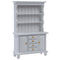 1/12 Dollhouse Miniature Furniture Multifunction Wood Cabinet Bookcase(White)