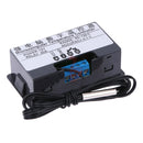 High-precision Microcomputer Intelligent Digital Display Switch Thermostat, Style:12V Power Supply(Red and Green Display)