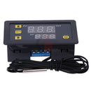 High-precision Microcomputer Intelligent Digital Display Switch Thermostat, Style:12V Power Supply(Red and Blue Display)