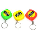 4 PCS Portable Easy to Retract Square Small Tape Measure Key Ring Pendant(Random Color Delivery)
