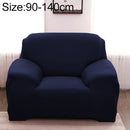 Sofa All-inclusive Universal Set Sofa Full Cover Add One Piece of Pillow Case, Size:Single Seater(90-140cm)(Dark Blue)