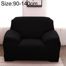 Sofa All-inclusive Universal Set Sofa Full Cover Add One Piece of Pillow Case, Size:Single Seater(90-140cm)(Black)